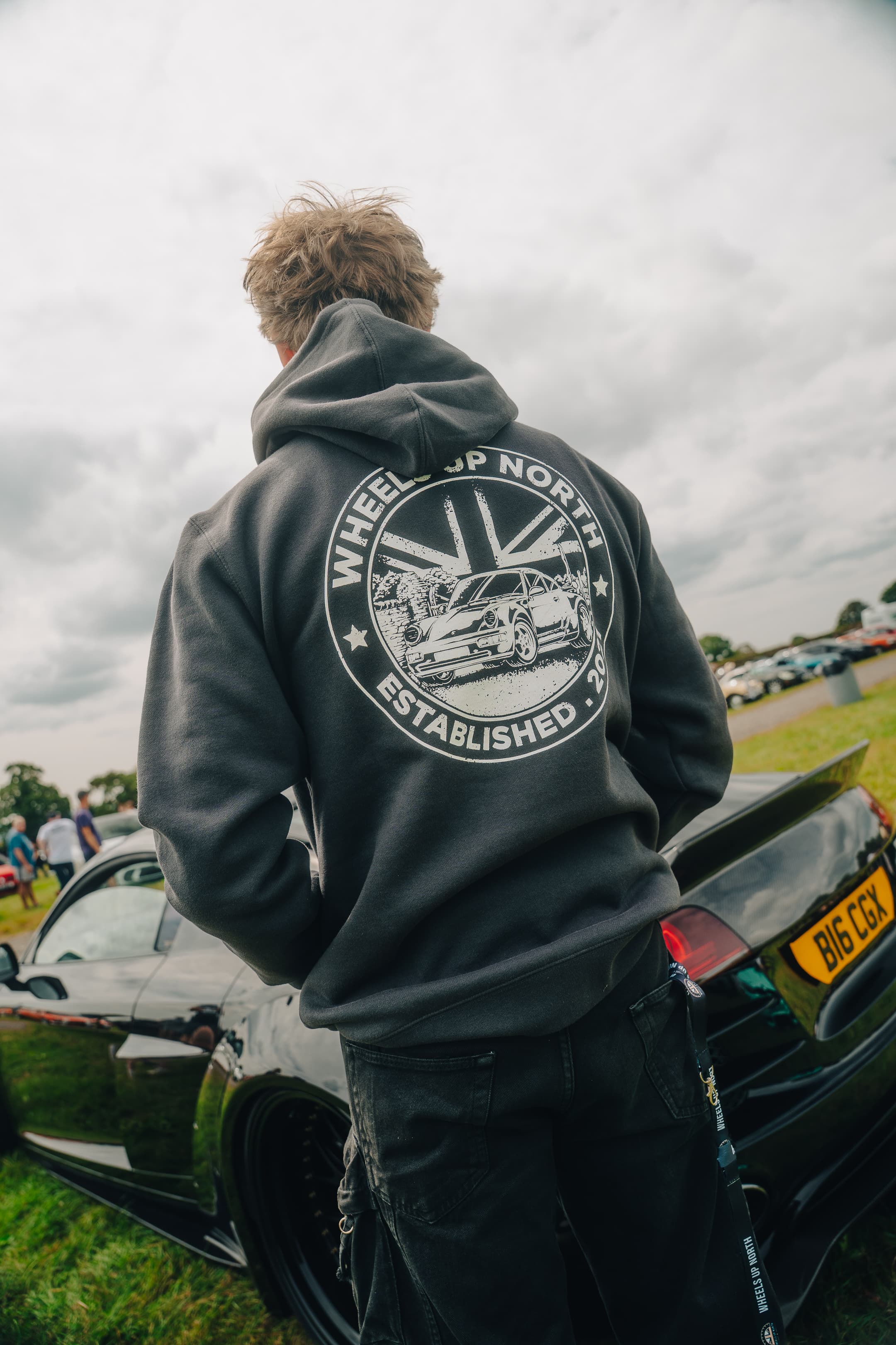Grass 'Routes' Hoodie - Charcoal